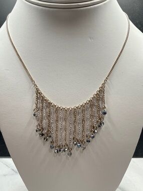 🚨3 for $15🚨 Lauren Conrad Mixed Metal Fringe Necklace with Bead Accents